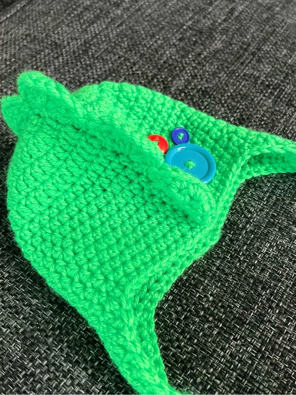 Handmade Baby’s Crochet Dinosaur Hat